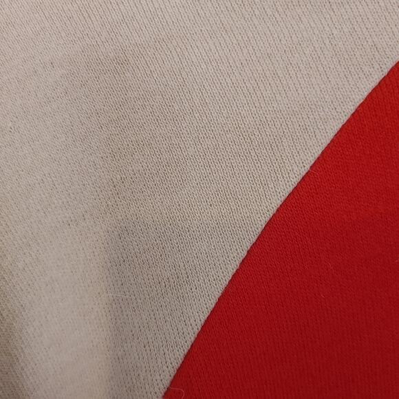 KL Collection Vintage Size Medium M Acrylic Vintage Block Print Red Beige Black - Picture 8 of 9